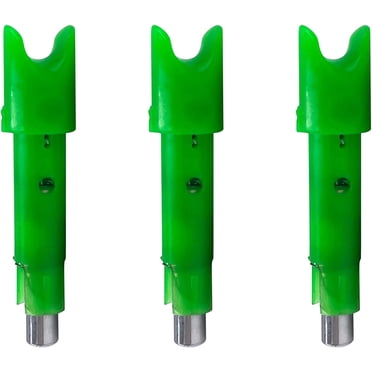 TenPoint Alpha Blaze Lighted Nocks – For Pro Elite 400 Crossbow Arrows, Green, 3-Pack (HEA-669.3)