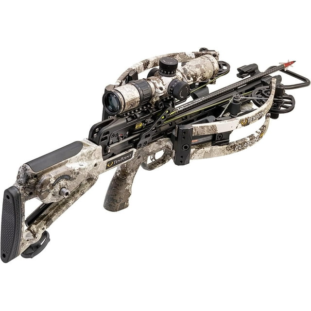 TenPoint Flatline 460 Compact Crossbow W/ 100 Yard EVOX Marksman Scope