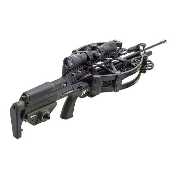 TenPoint TRX 26 Crossbow with 100-Yard RangeMaster 100 Scope and Twin-Riser Technology (Moss Green)