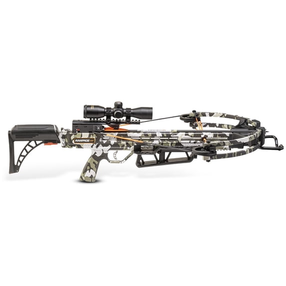 TenPoint Wicked Ridge Rampage 360 FPS Compound Crossbow with Scope & Bolt (Camo)