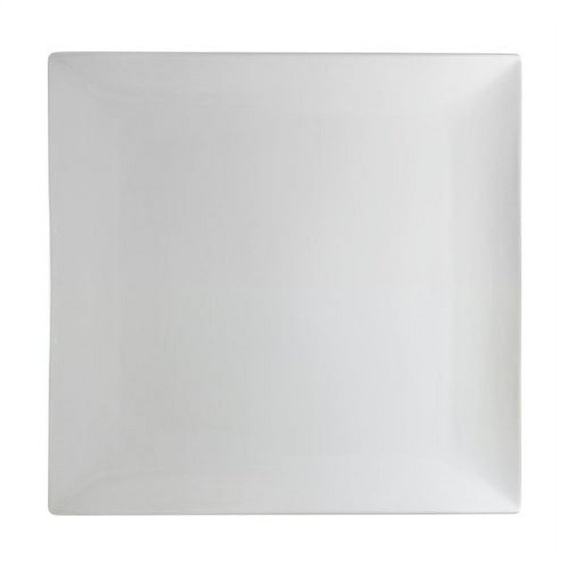 10 Strawberry Street Whittier Coupe Squares 16" Platter in White