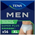 thumbnail image 1 of Tena Extra Large Male Incontinence Underwear, Heavy, 56 Count, 1 of 9