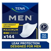 Tena Incontinence Guards for Men, Maximum, 144 Ct