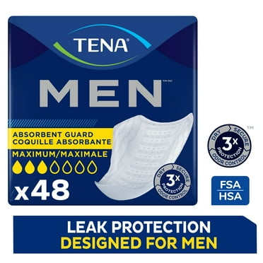 Tena Incontinence Guards for Men, Maximum, 48 Ct