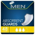 thumbnail image 1 of tena incontinence guards for men, moderate absorbency, 48 count, 1 of 7
