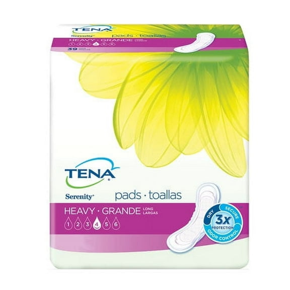 Tena Intimates Maximum Long Pad, 39 Count, 15" Part No. 54295 (117/case)