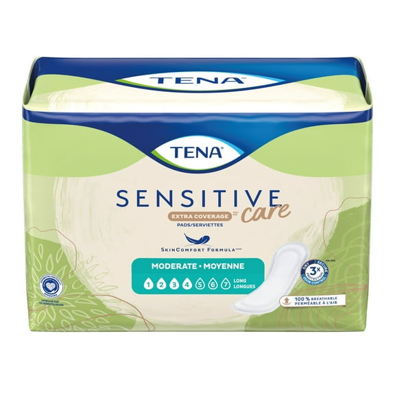Tena Intimates Moderate Long Bladder Control Pad, 12-Inch Length (BG/60)