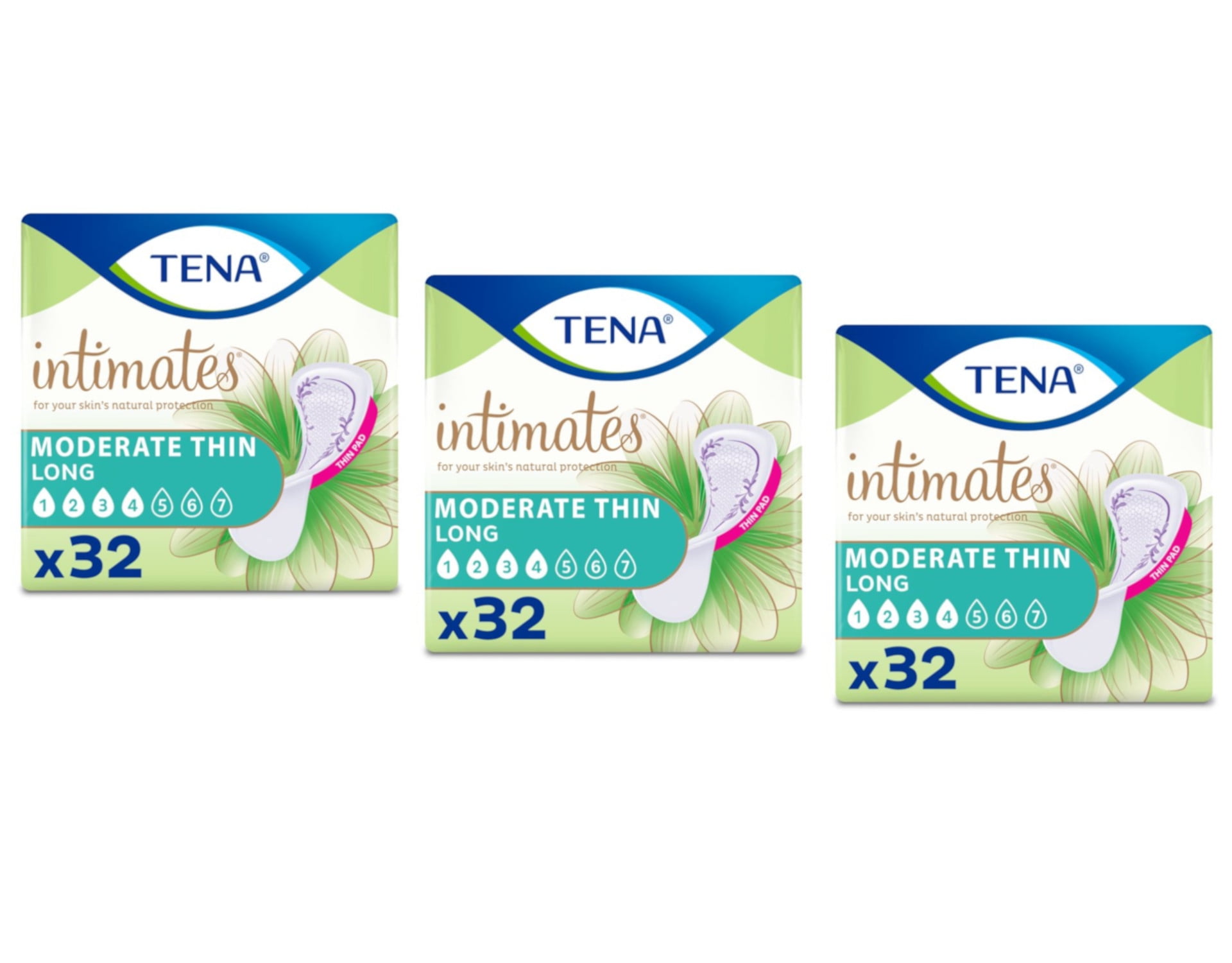 TENA Intimates Moderate  Thin long incontinence pad for women