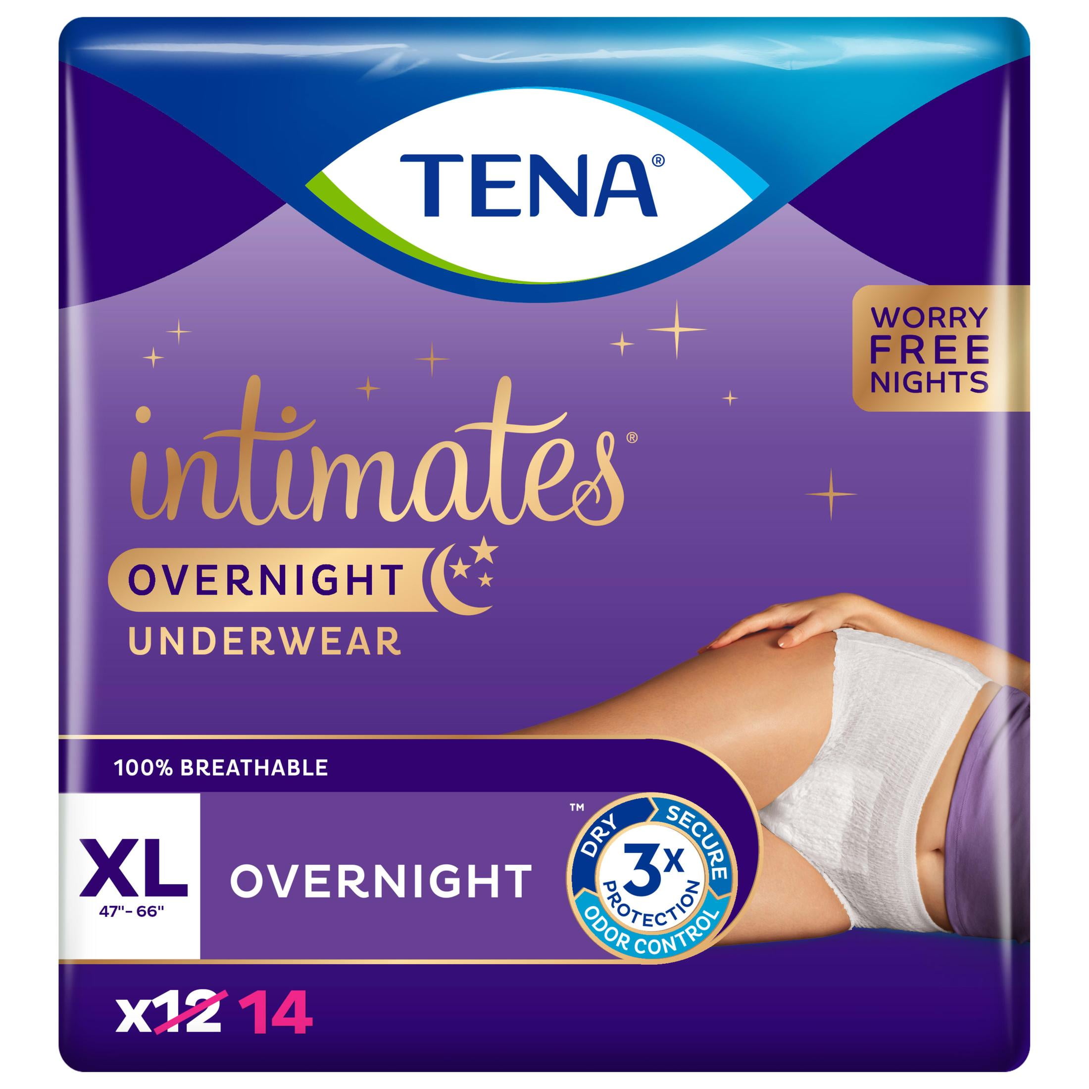 Tena Intimates Overnight Incontinence Protective Underwear, XLarge, 28 Count