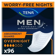Tena Men Overnight Guards, 96 Count