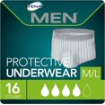 thumbnail image 1 of Tena Men Protective Underwear, Incontinence Protective, Medium/Large, 16 Count, 1 of 11