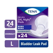 TENA ProSkin 3XL Overnight Absorbency Incontinence Pads, Unisex, 24 ct