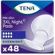 Tena ProSkin 3XL Incontinence Pads for Women and Men, Overnight Absorbency, 48 Count