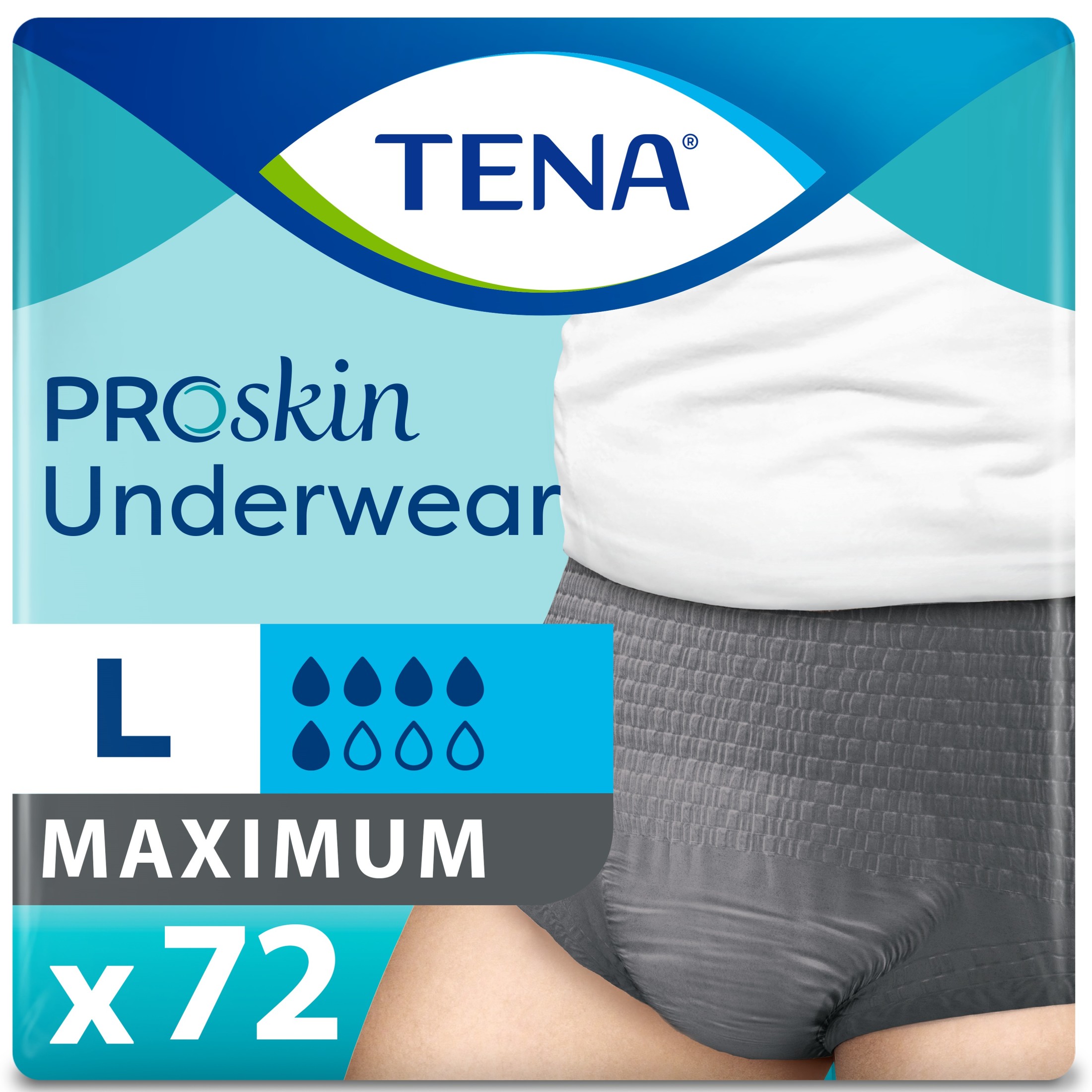 Tena ProSkin Incontinence Underwear for Men, Maximum, L, 72 Ct - image 1 of 8