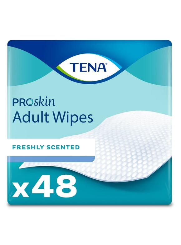 Tena ProSkin Ultra Adult Wipes, 48Ct
