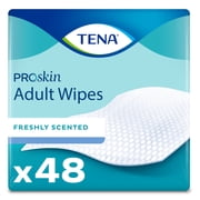 TENA Proskin Adult Wipes for Incontinence, Unisex, 48 ct