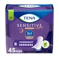 thumbnail interactive-video image 1 of TENA Sensitive Care Extra Coverage Overnight Incontinence Pads, 45 Count, 1 of 11