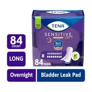 Tena Sensitive Care Extra Coverage Overnight Incontinence Pads for Women, 84 Count