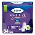 thumbnail image 1 of Tena Sensitive Care Extra Coverage Overnight Incontinence Pads for Women, 84 Count, 1 of 9