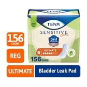 Tena Sensitive Care Ultimate Absorbency Incontinence Pads for Women, 156 Count