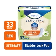 TENA Sensitive Care Ultimate Absorbency Incontinence Pads for Women, 33 ct