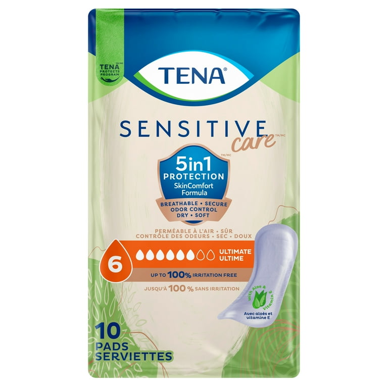 TENA Lights Long Liner, 120 Incontinence Pads (20 X 6 Packs) For Women With Sensitive Skin, Breathable And Odourless Inner Lining For Light Bladder Weakness And Incontinence