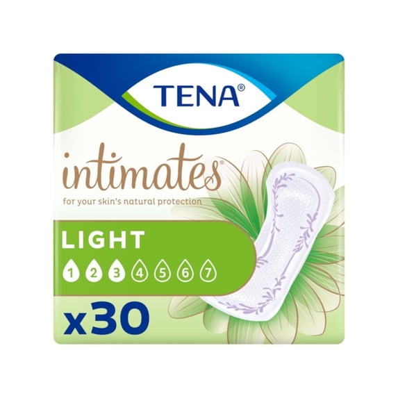 Tena Serenity Light Ultra Thing Pads Regular Female Disposable - Pack of 30