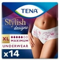 thumbnail image 1 of Tena Stylish Designs Underwear for Women, Maximum, XL, 14 Count, 1 of 6