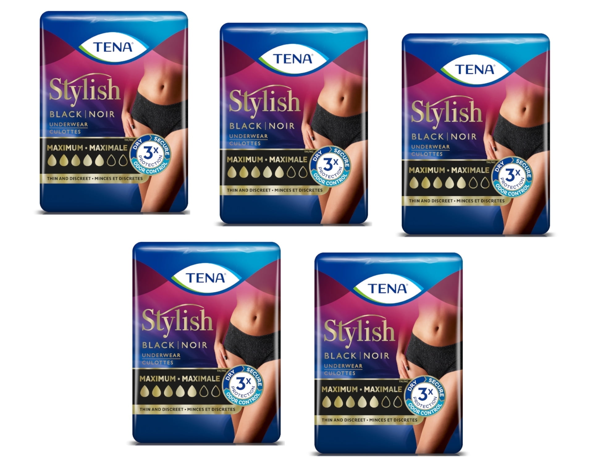 Tena Protective Adult Incontinence Underwear For Men, Maximum, S/M, 80 Count (Waist Size 25in-34in - View #9