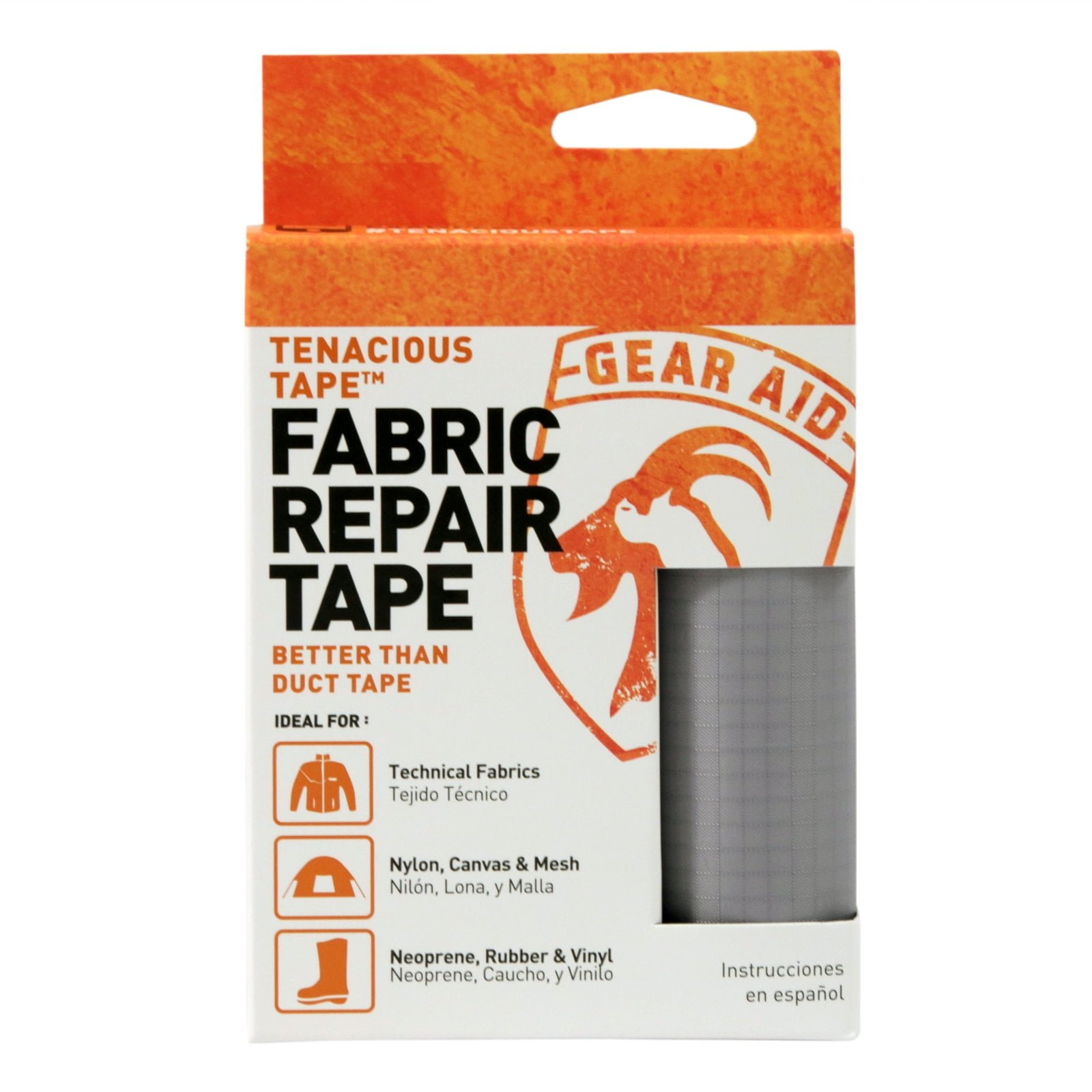 Tenacious Tape Ultra Strong Flexible Fabric Tent Gear Repairs Fix Rips -  Platinum 