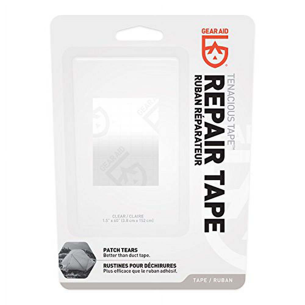 Tenacious tape repair and seam tape for tents and vinyl, clear roll, 1