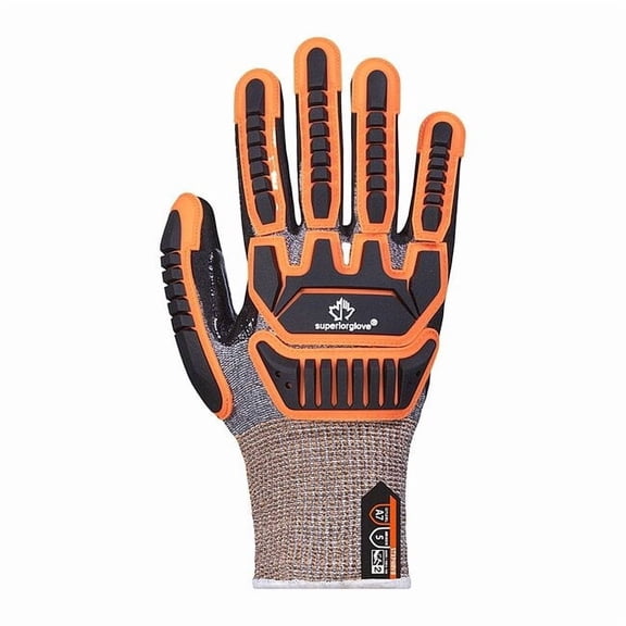 Cut-Resistant Gloves, Cut Level A7 ,Micropore Nitrile ,Textured ,L 1 PR