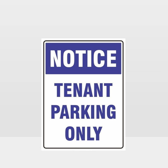 Tenant Parking Only Sign Metal Sign 8x12 Inch – Safety for Home, Office, or Workplace