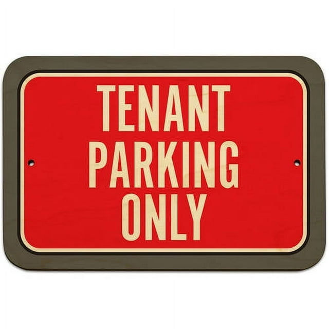 Tenant Parking Only Sign