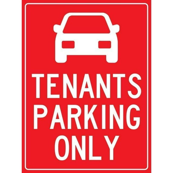 Tenants Parking Only Retro Metal Tin Signs 12X8 Inch For Shop Yard Man Cave Garage Outdoor Funny Wall Decor Decorative Poster Plate