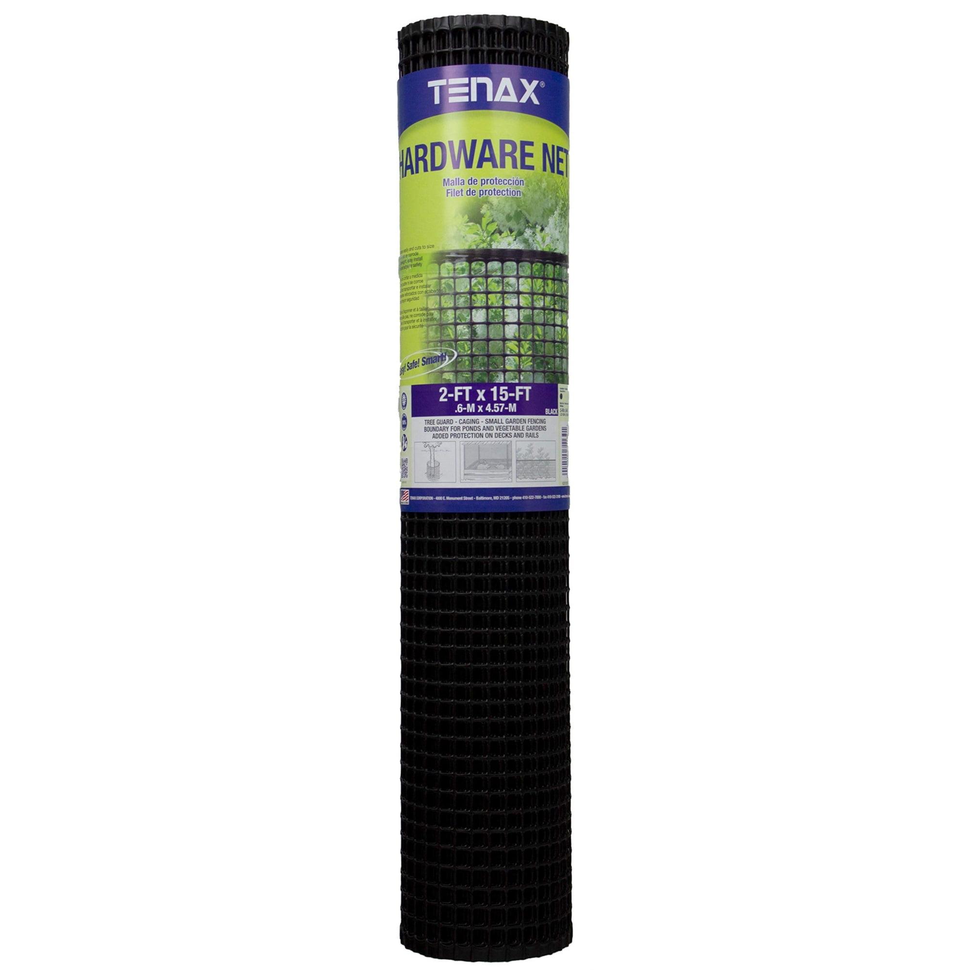Tenax 2 ft. H X 15 ft. L Polypropylene Hardware Netting Black Tenax 2 ft. H X 15 ft. L Polypropylene Hardware Netting Black