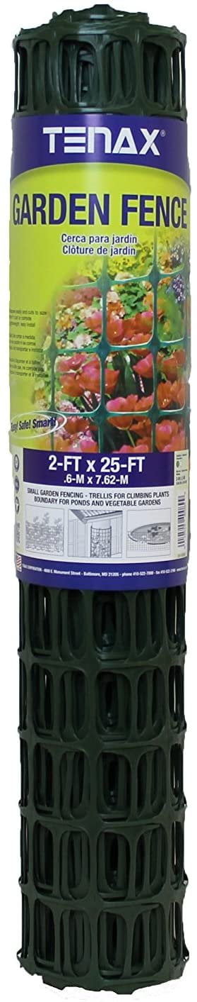 Tenax 3 ft. H X 25 ft. L Polypropylene Garden Fence Green Tenax 3 ft. H X 25 ft. L Polypropylene Garden Fence Green
