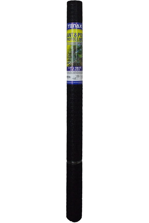 2A140183 Plant and Pond Protect Bird Net, 7' x 100', Black