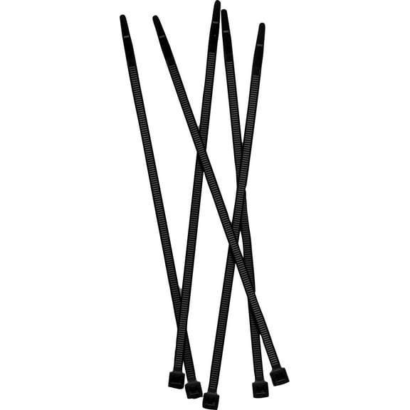 Tenax Fence Ties UV Resistant Heavy Duty - 50 Pack, 7", Black