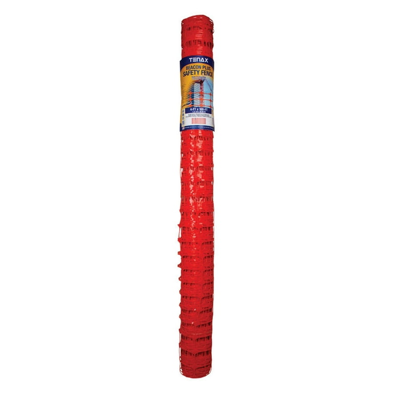 Tenax Beacon Plus 4 ft. H X 100 ft. L Polyethylene Safety Fence Orange Tenax Beacon Plus 4 ft. H X 100 ft. L Polyethylene Safety Fence Orange