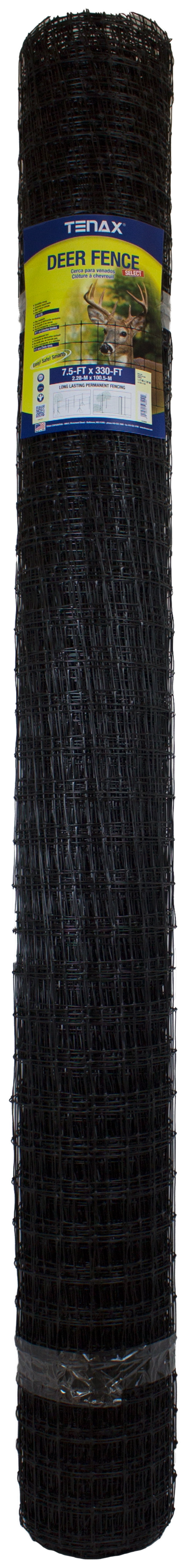 Tenax 7 ft. H X 100 ft. L Polyethylene Plant and Pond Fence Black Tenax 7 ft. H X 100 ft. L Polyethylene Plant and Pond Fence Black
