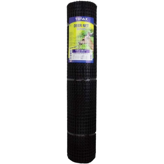 Tenax Deer Net Landscape Fence, 100-ft x 7-ft, Green, Extruded Mesh Rolled Fencing