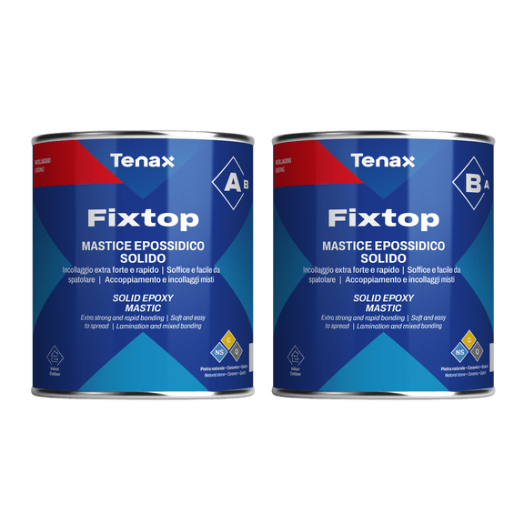 Tenax Fixtop A&B 1+1 Liter Two-Part Stone Epoxy Adhesive