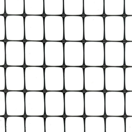 Tenax Lightweight Tangle Free Mesh Multi-Purpose Fence Net, 3x50ft, Black