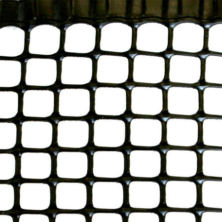 Tenax Lightweight Tear Resistant Mesh Hardware Fence Net, 3x15 Feet, Black