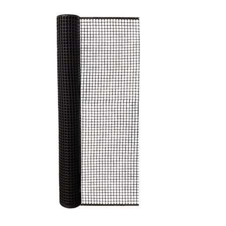 Tenax Lightweight Tear Resistant Mesh Hardware Fence Net, 3x15 Feet, Black