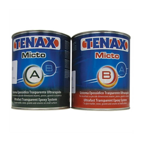 Tenax Micto AB Fast Transparent Epoxy  Super Fast Curing, High Strength, Indoor/Outdoor, VOC Compliant