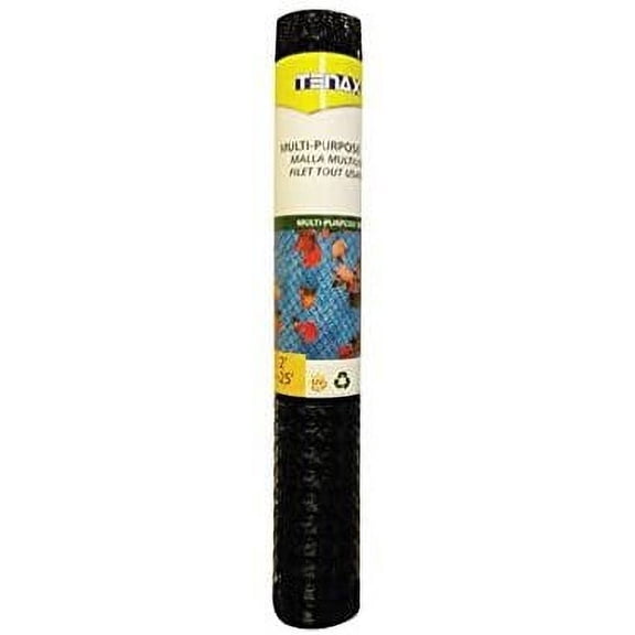 Tenax Multi-Purpose Net 24 " H X 25 ' L Polypropylene 3/4 " X 1 " Mesh Black