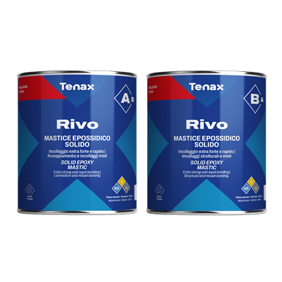 Tenax Rivo AB Knife-Grade Epoxy for Stone High Strength, Indoor/Outdoor, VOC Compliant