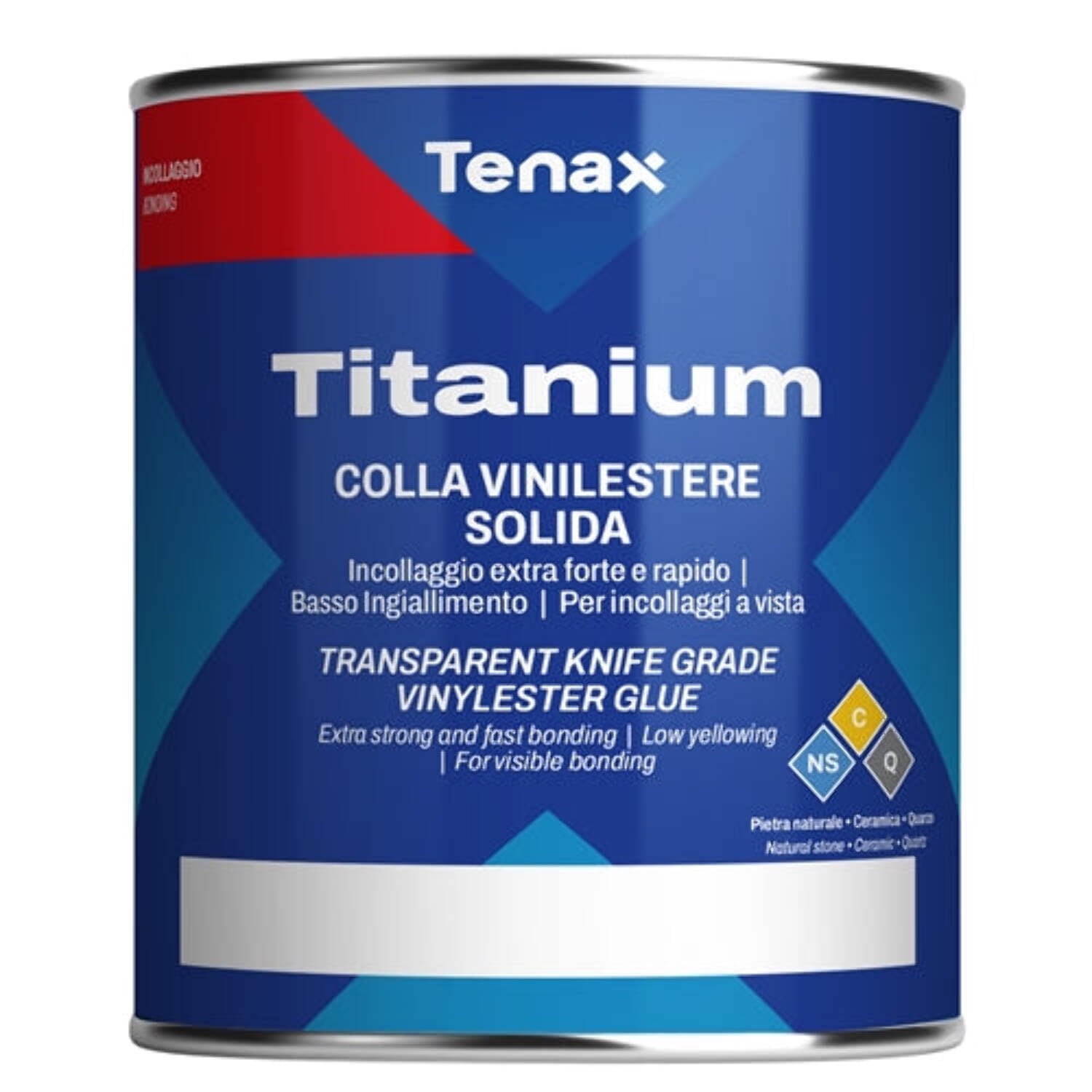 Tenax Titanium Transparent Knife Grade Vinylester Glue - 1 Gallon